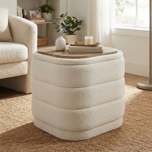 Storage ottoman cube folding - ottoman,