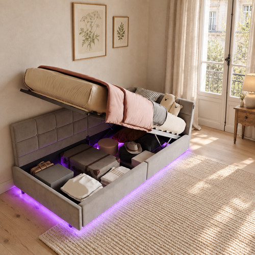 Gas lift ottoman - lift, bed