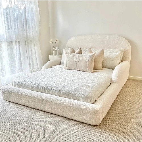 Kids teddy boucle bed frame - kids,