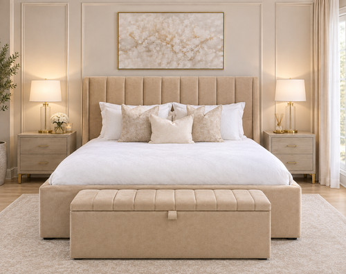 Vella line bed frame - line, free