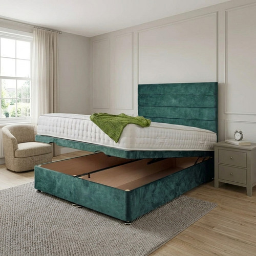 Divan ottoman bed plush velvet - divan,