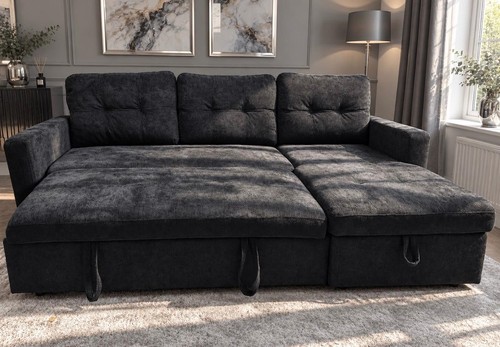 Shape corner sofa bed with - shape,