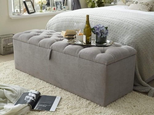 Ottoman storage box footstool - ottoman,