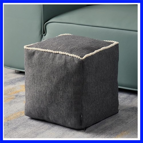 Geometric unstuffed pouf - geometric,